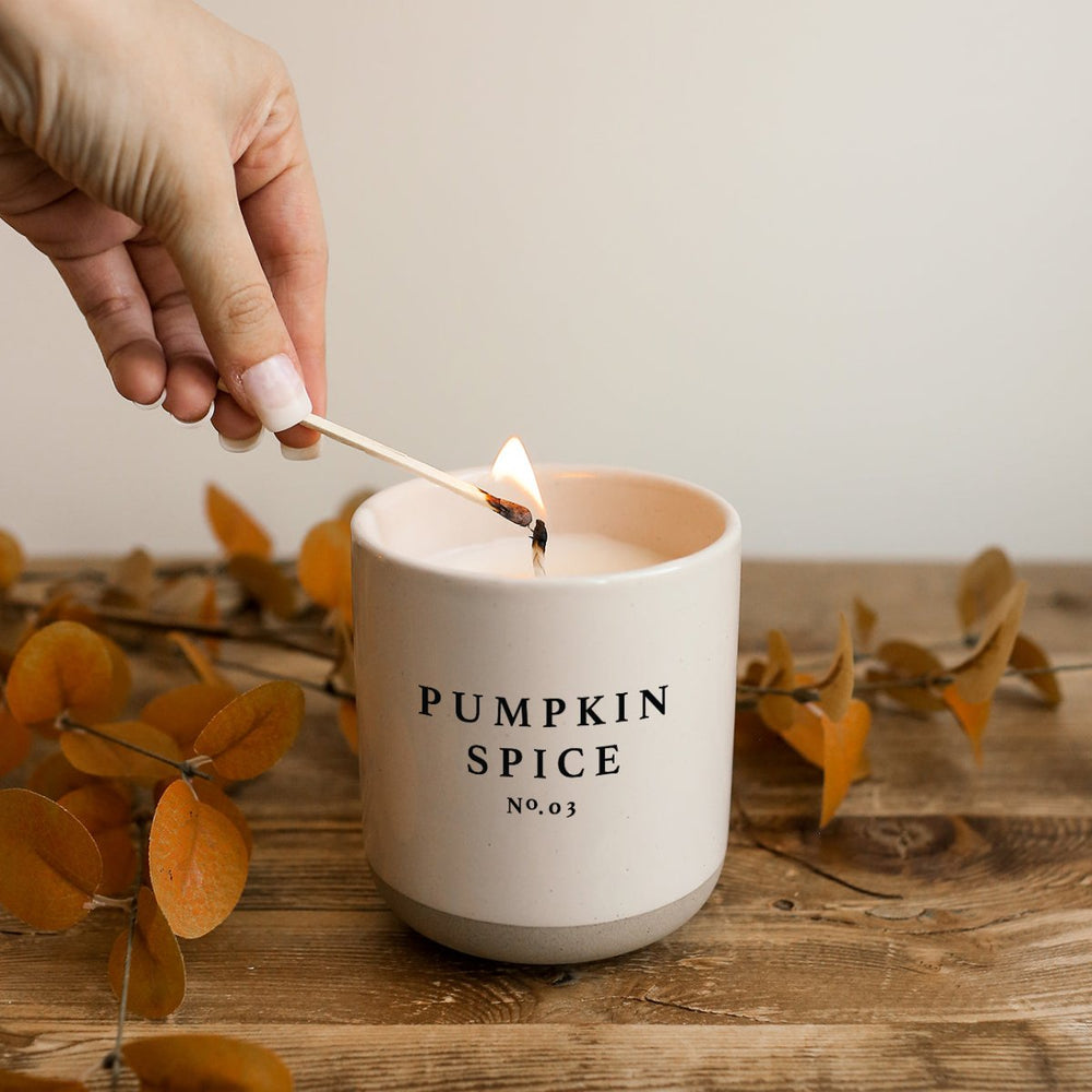 
                      
                        Sweet Water Decor Pumpkin Spice Soy Candle - Cream Stoneware Jar - 12 oz - lily & onyx
                      
                    