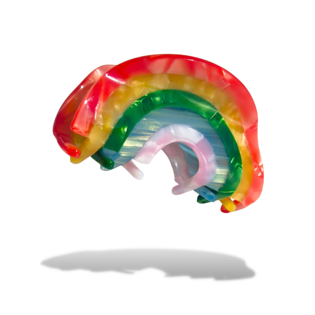 Load image into Gallery viewer, Denim &amp;amp; Daisy Rainbow Hair Claw - lily &amp;amp; onyx
