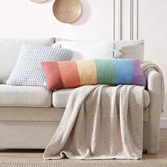 Load image into Gallery viewer, Sunday Citizen Rainbow Lumbar Pillow - lily &amp;amp; onyx
