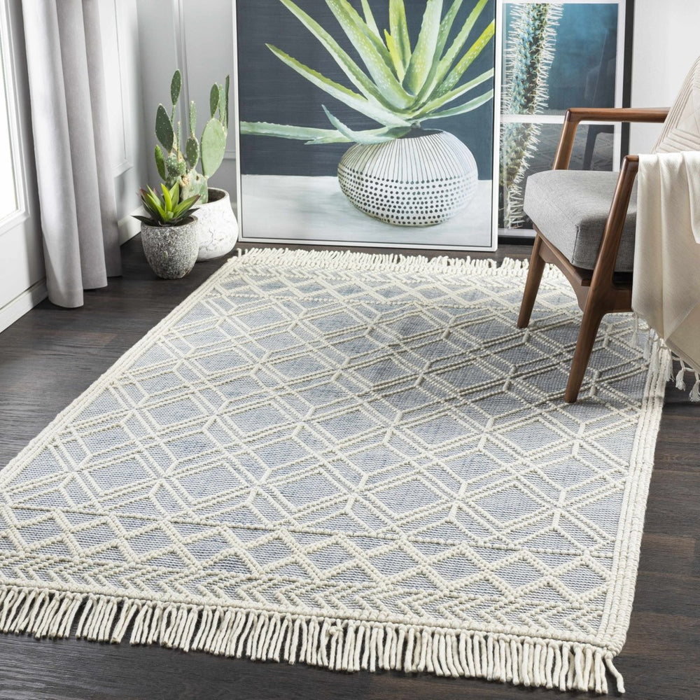 Hauteloom Ramsbury Ivory & Blue Area Rug - lily & onyx