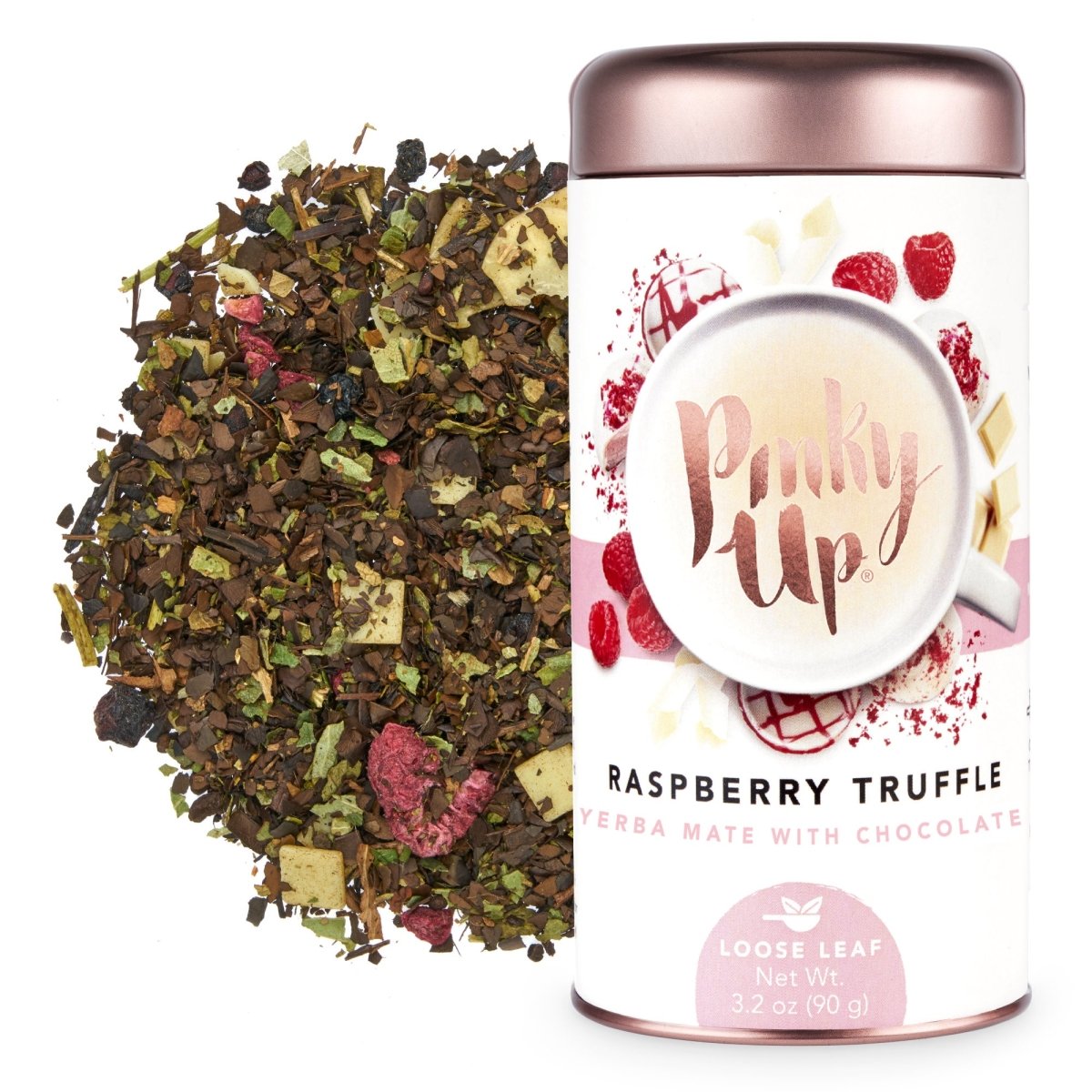 Load image into Gallery viewer, Pinky Up Raspberry Truffle Loose Leaf Tea Tins - lily &amp;amp; onyx
