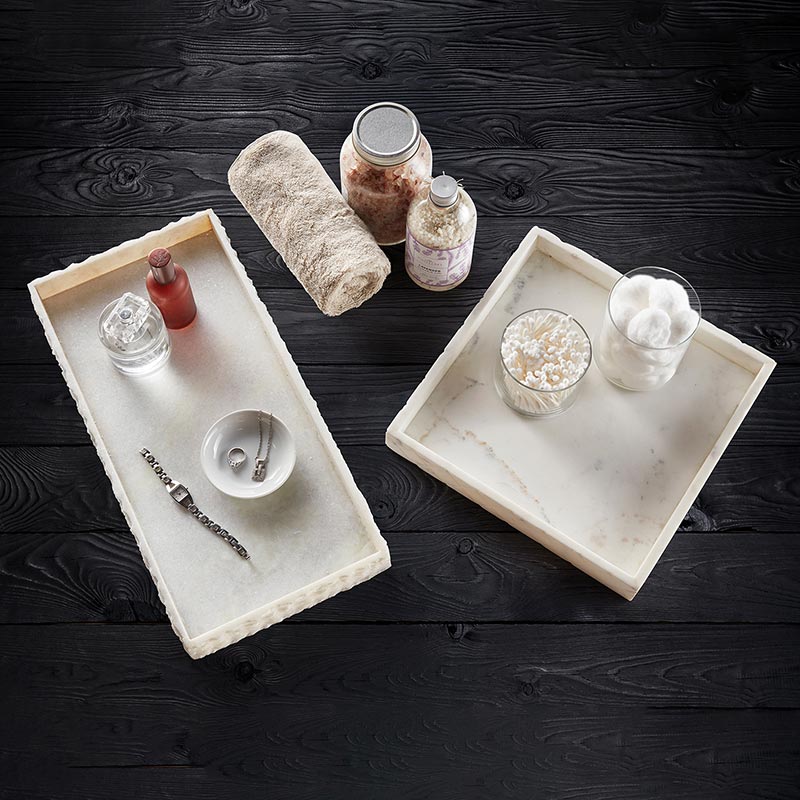 
                      
                        47th & Main Raw Marble Long Tray - lily & onyx
                      
                    