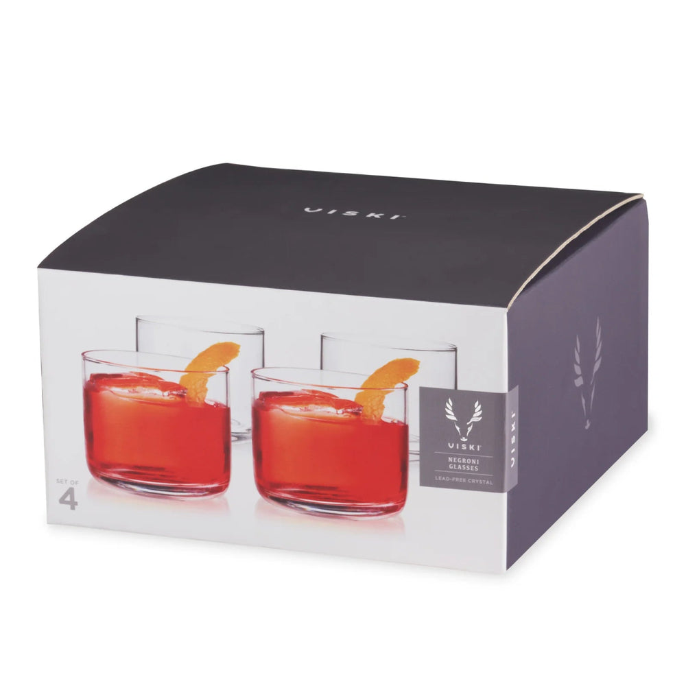 
                      
                        Viski Raye Crystal Negroni Glasses, Set of 4 - lily & onyx
                      
                    