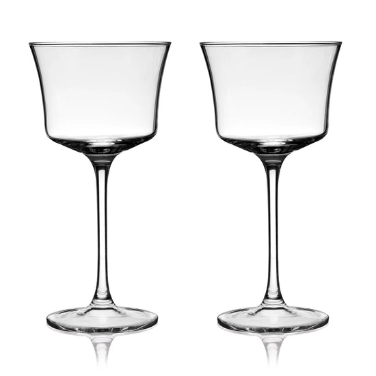 Viski Raye Crystal Sour Glasses, Set of 2 - lily & onyx