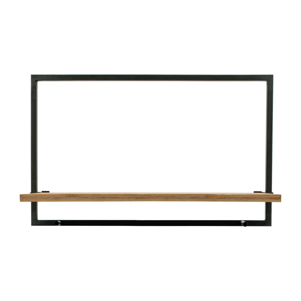 
                      
                        Sagebrook Home Rectangular Floating Wood & Metal Wall Shelves, Set Of 5 - lily & onyx
                      
                    