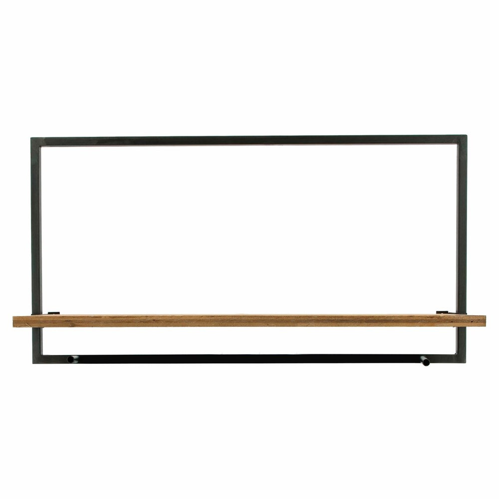 
                      
                        Sagebrook Home Rectangular Floating Wood & Metal Wall Shelves, Set Of 5 - lily & onyx
                      
                    