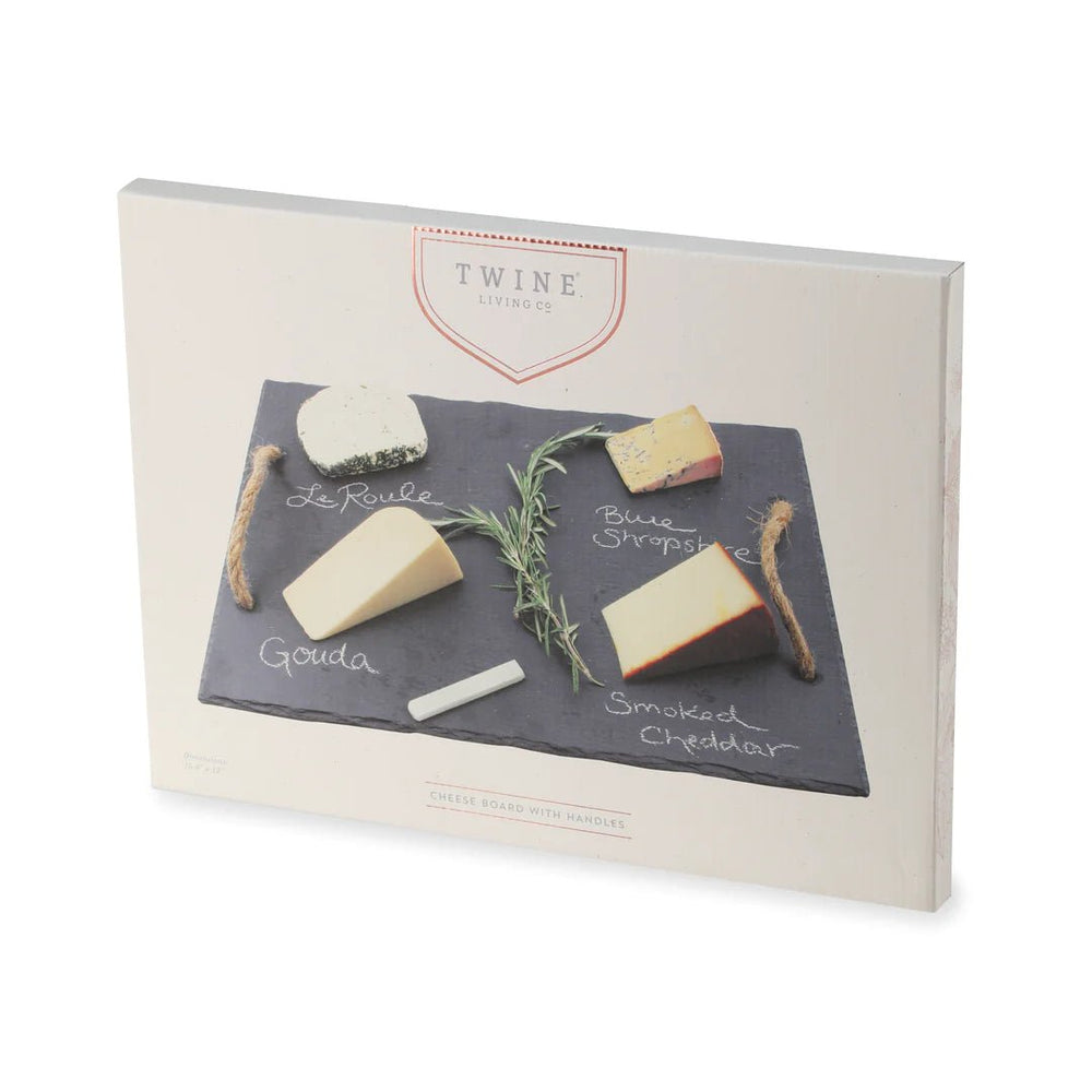 
                      
                        Twine Living Rectangular Slate Cheese Board with Decorative Rope Handles - lily & onyx
                      
                    