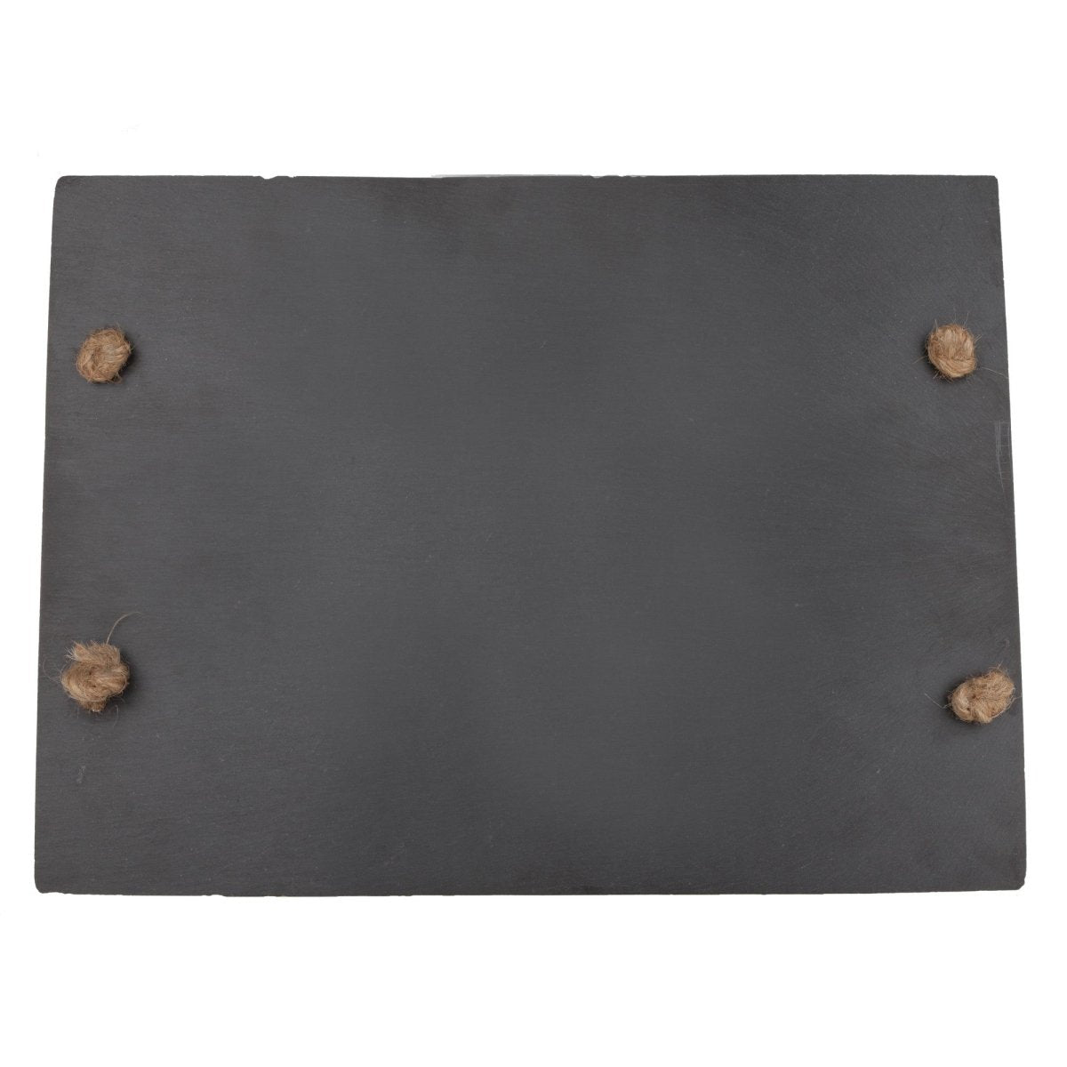 Twine Rectangular Slate Cheese Board with Decorative Rope Handles - lily & onyx