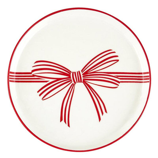 Load image into Gallery viewer, Santa Barbara Design Studio Red Bow Holiday Appetizer Plates, 5.25&amp;quot; - Set Of 8 - lily &amp;amp; onyx
