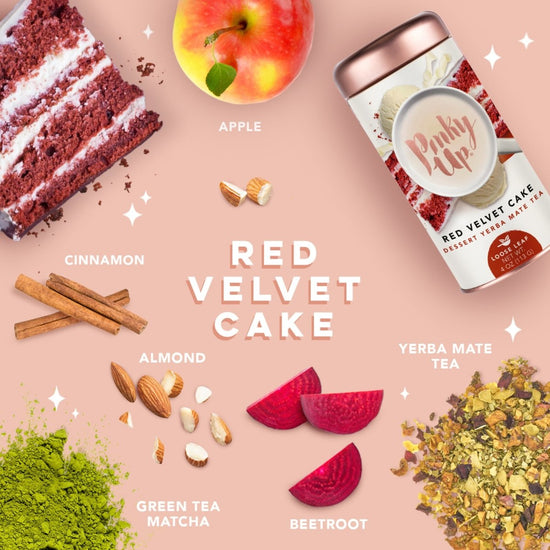 Pinky Up Red Velvet Loose Leaf Tea Tins - lily & onyx