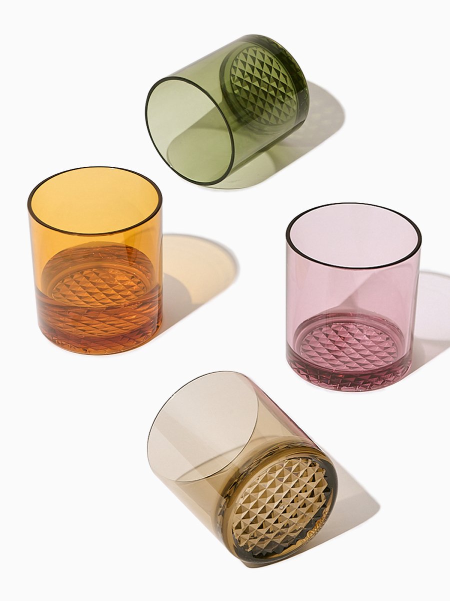 TOSSWARE RESERVE 12oz Old Fashioned Tritan™ Copolyester Glass - Color Series - lily & onyx