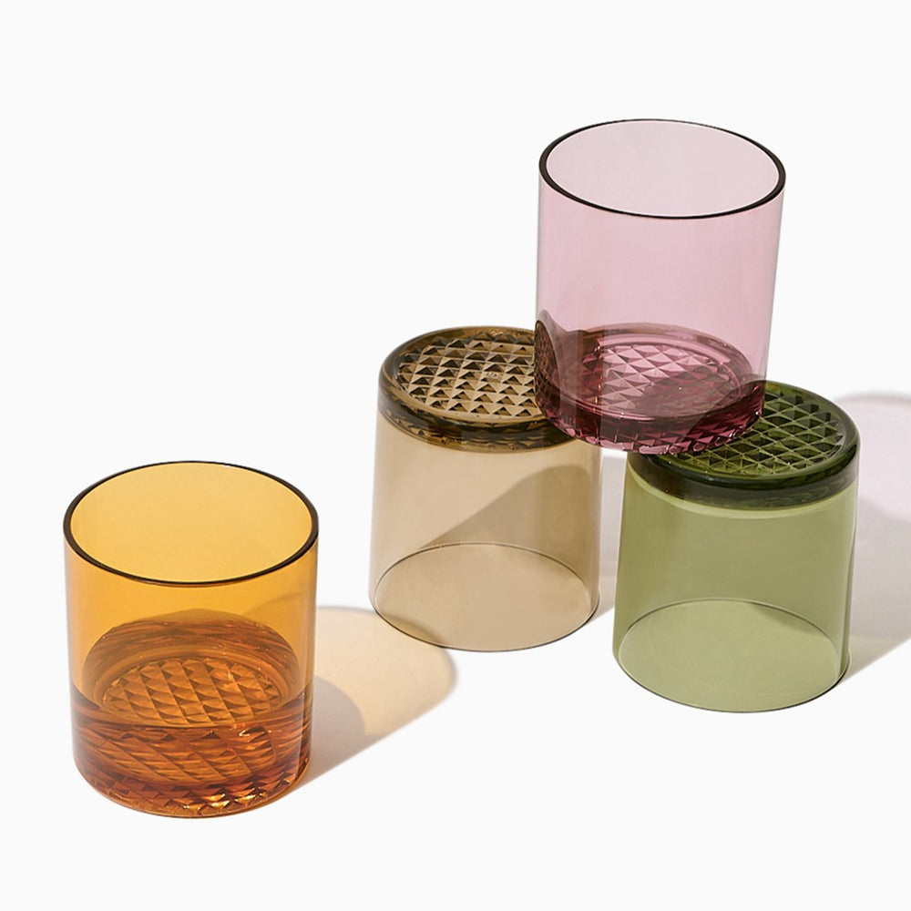 TOSSWARE RESERVE 12oz Old Fashioned Tritan™ Copolyester Glass - Color Series - lily & onyx