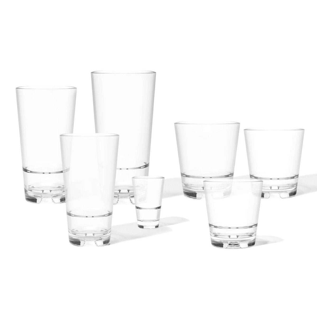TOSSWARE RESERVE 1.5oz Stackable Shot Tritan™ Copolyester Glass - lily & onyx