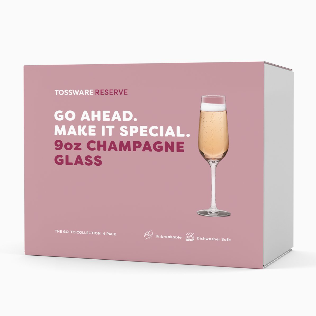 TOSSWARE RESERVE 9oz Champagne Tritan™ Copolyester Glass - lily & onyx