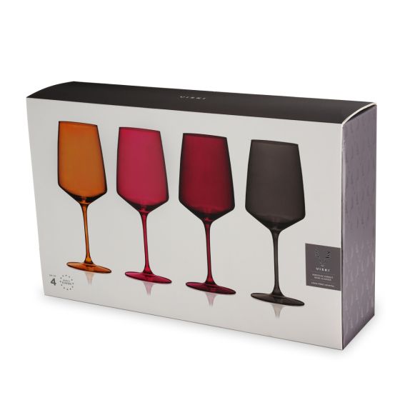 
                      
                        Viski Reserve Nouveau Sunset Wine Glasses, Set of 4 - lily & onyx
                      
                    