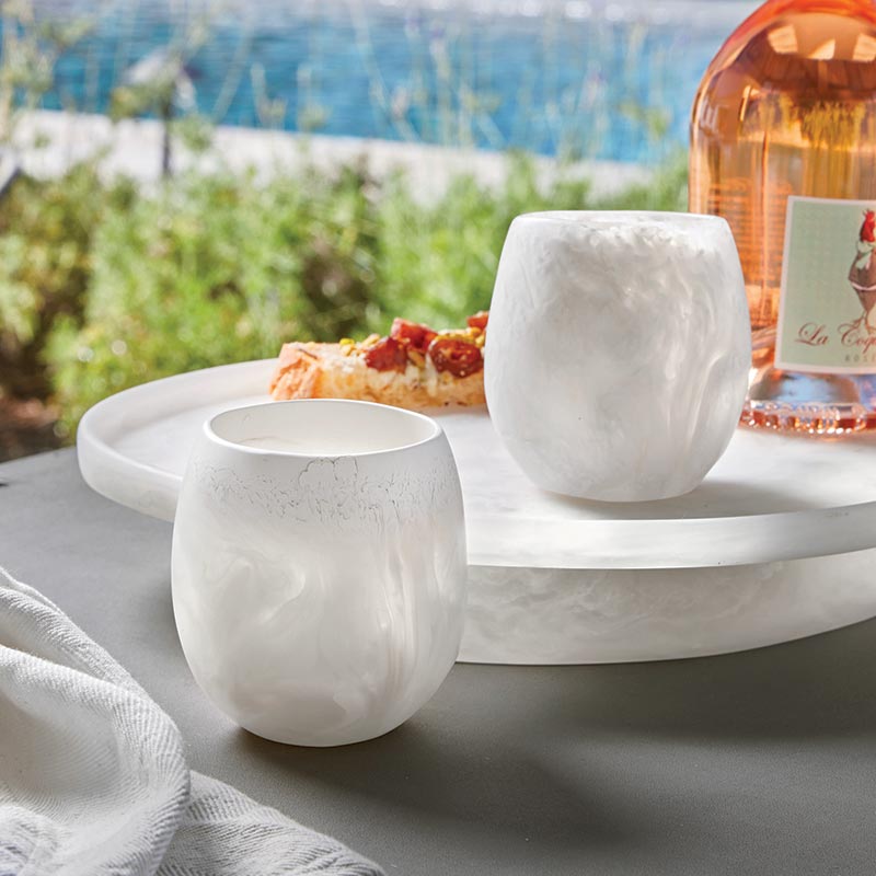 Santa Barbara Design Studio Resin Stemless Wine Glass, Set Of 4 - lily & onyx