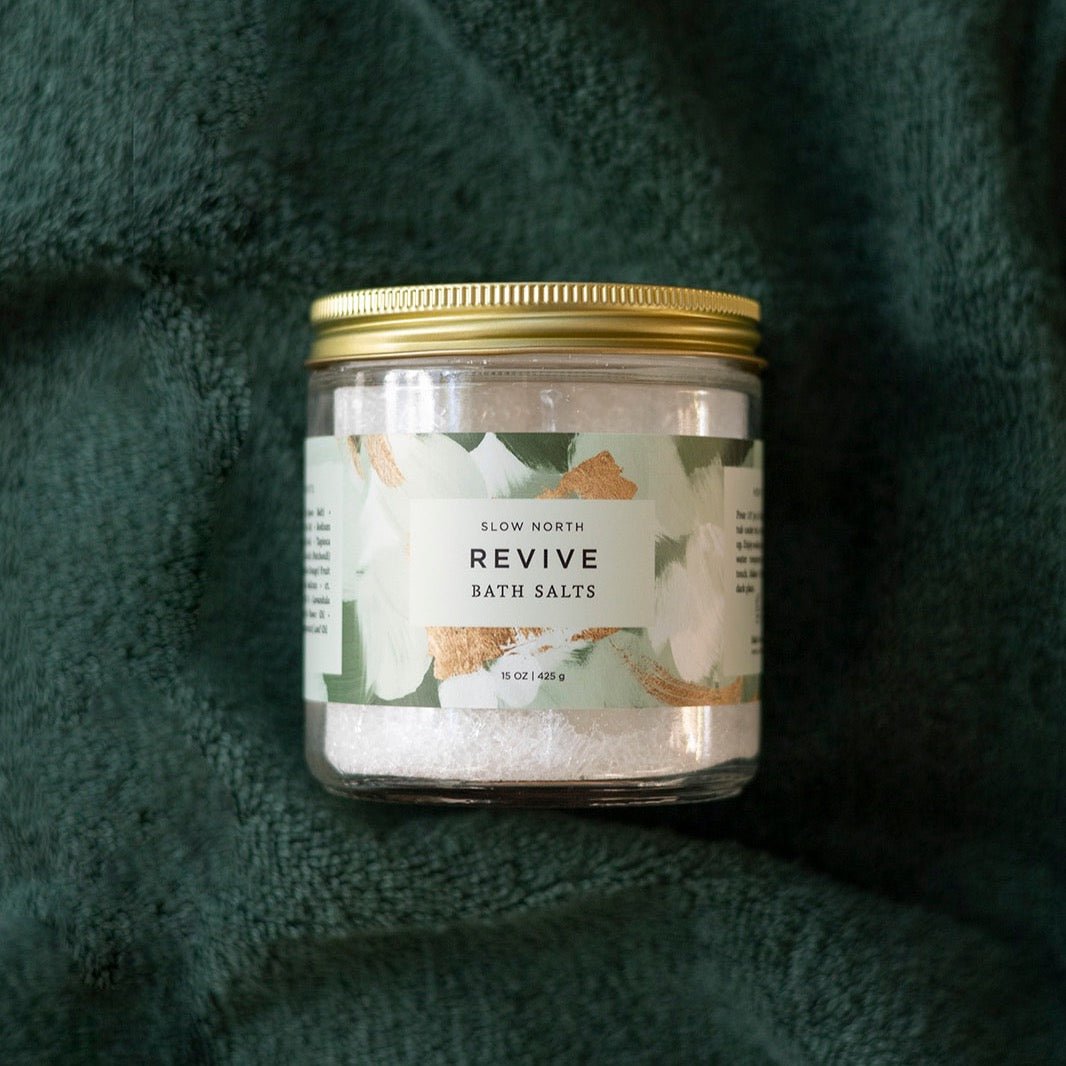 Slow North Revive Bath Salts, 15 oz Jar - lily & onyx