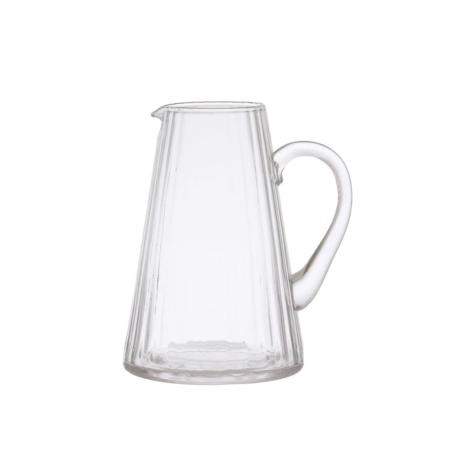 lily & onyx Ribbed Glass Pitcher, 60oz - lily & onyx