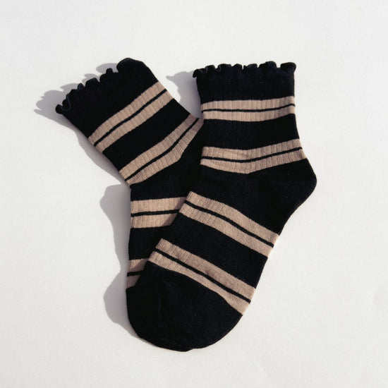 Denim & Daisy Ribbed Stripped Socks - lily & onyx