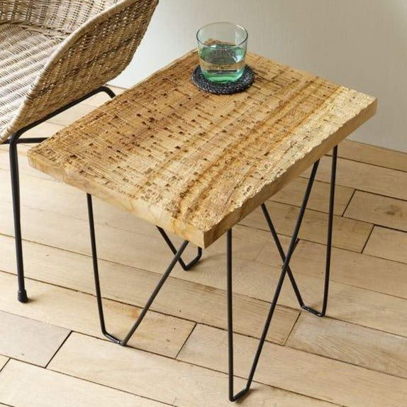 texxture Rift Teak Side Table - lily & onyx