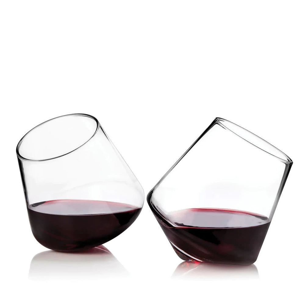 
                      
                        Viski Rolling Crystal Wine Glasses - lily & onyx
                      
                    