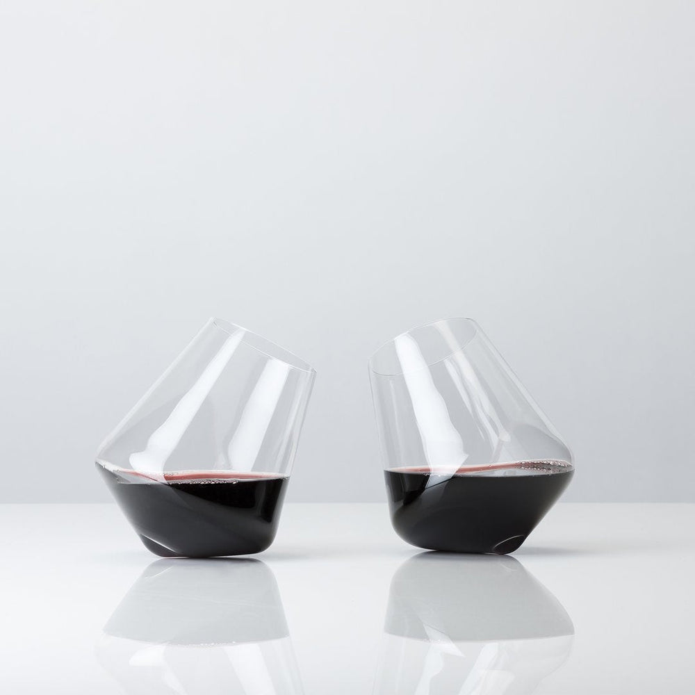 
                      
                        Viski Rolling Crystal Wine Glasses - lily & onyx
                      
                    