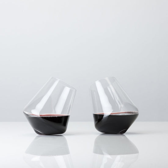Viski Rolling Crystal Wine Glasses - lily & onyx
