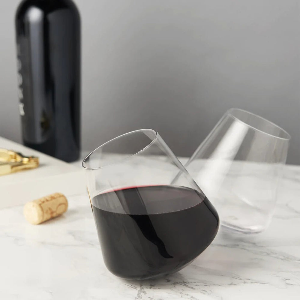 
                      
                        Viski Rolling Crystal Wine Glasses - lily & onyx
                      
                    