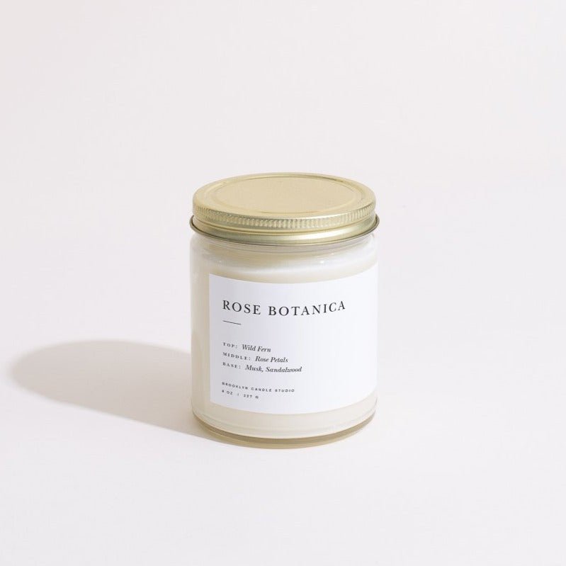 Load image into Gallery viewer, Brooklyn Candle Studio Rose Botanica Minimalist Candle - lily &amp;amp; onyx
