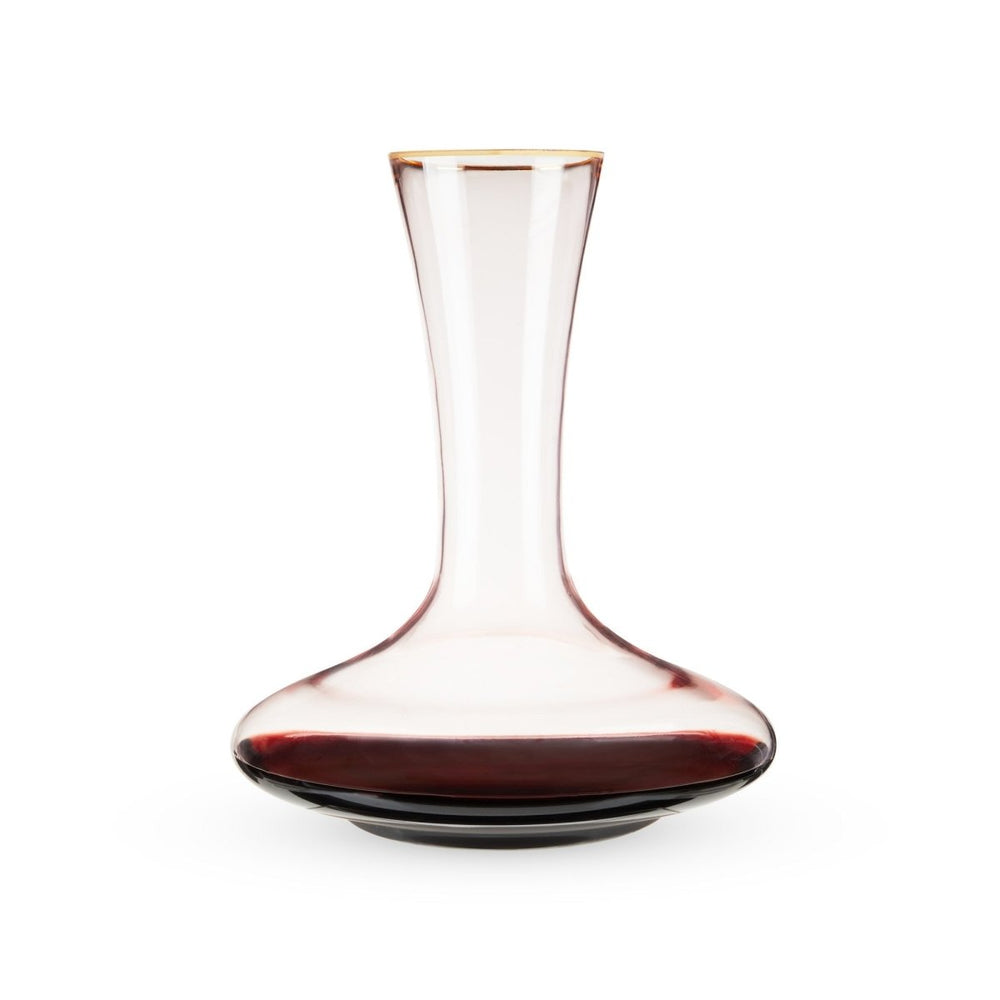 Twine Rose Crystal Decanter with Gold Rim - lily & onyx