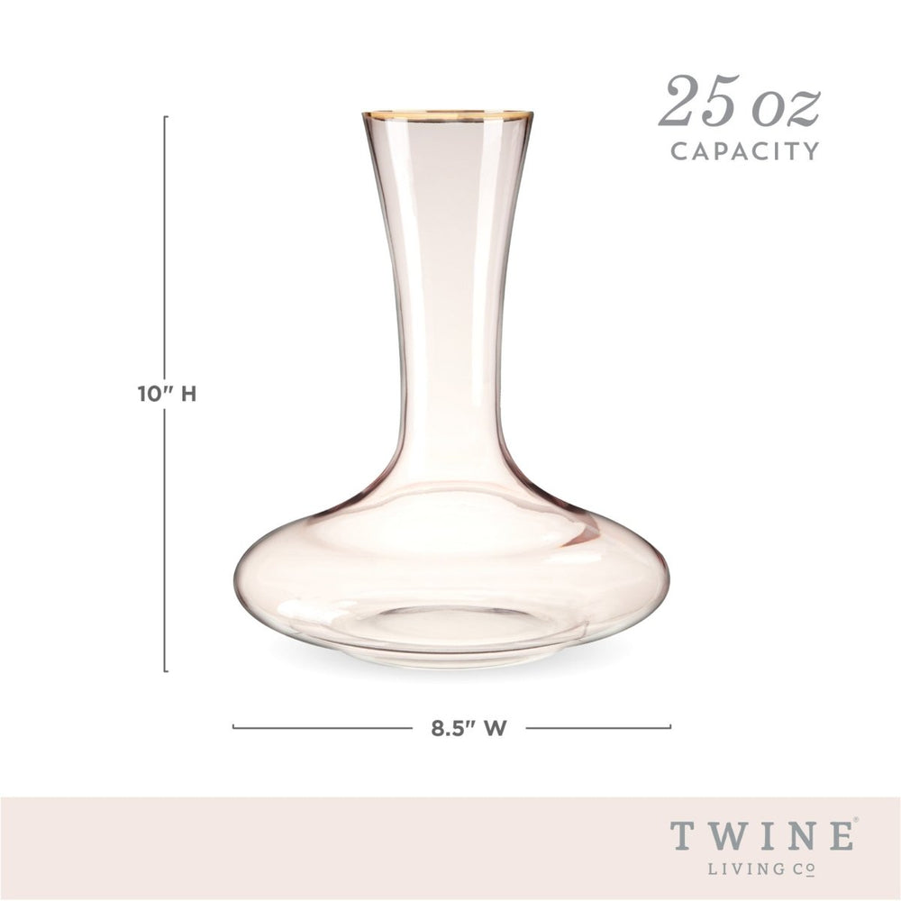 
                      
                        Twine Rose Crystal Decanter with Gold Rim - lily & onyx
                      
                    