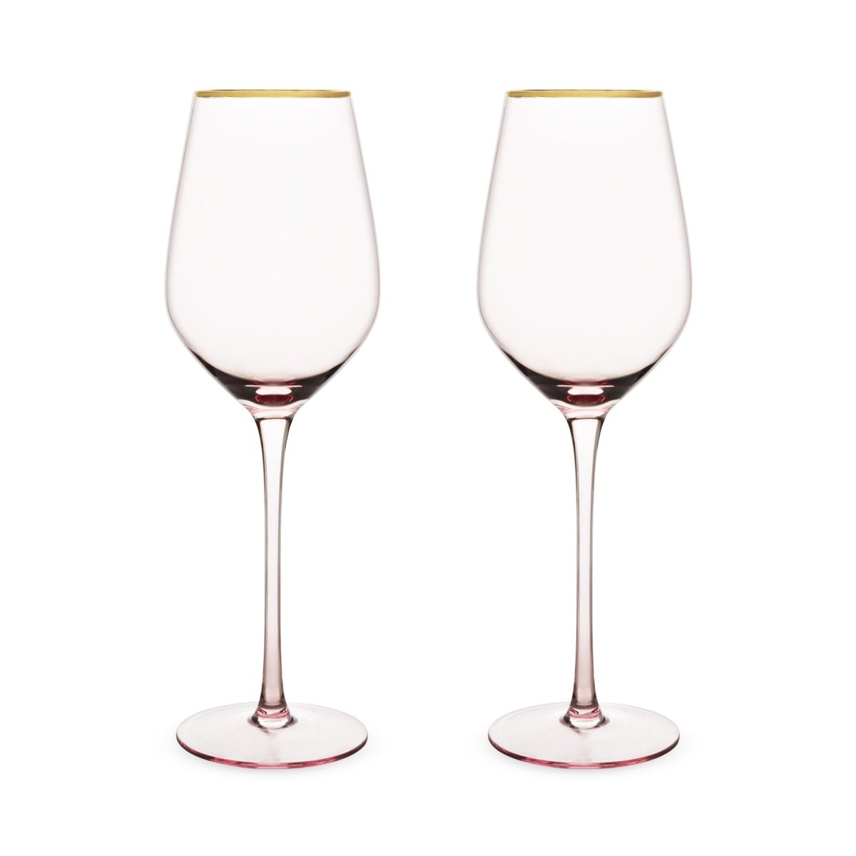 Load image into Gallery viewer, Twine Rose Crystal White Wine Glass Set - lily &amp;amp; onyx
