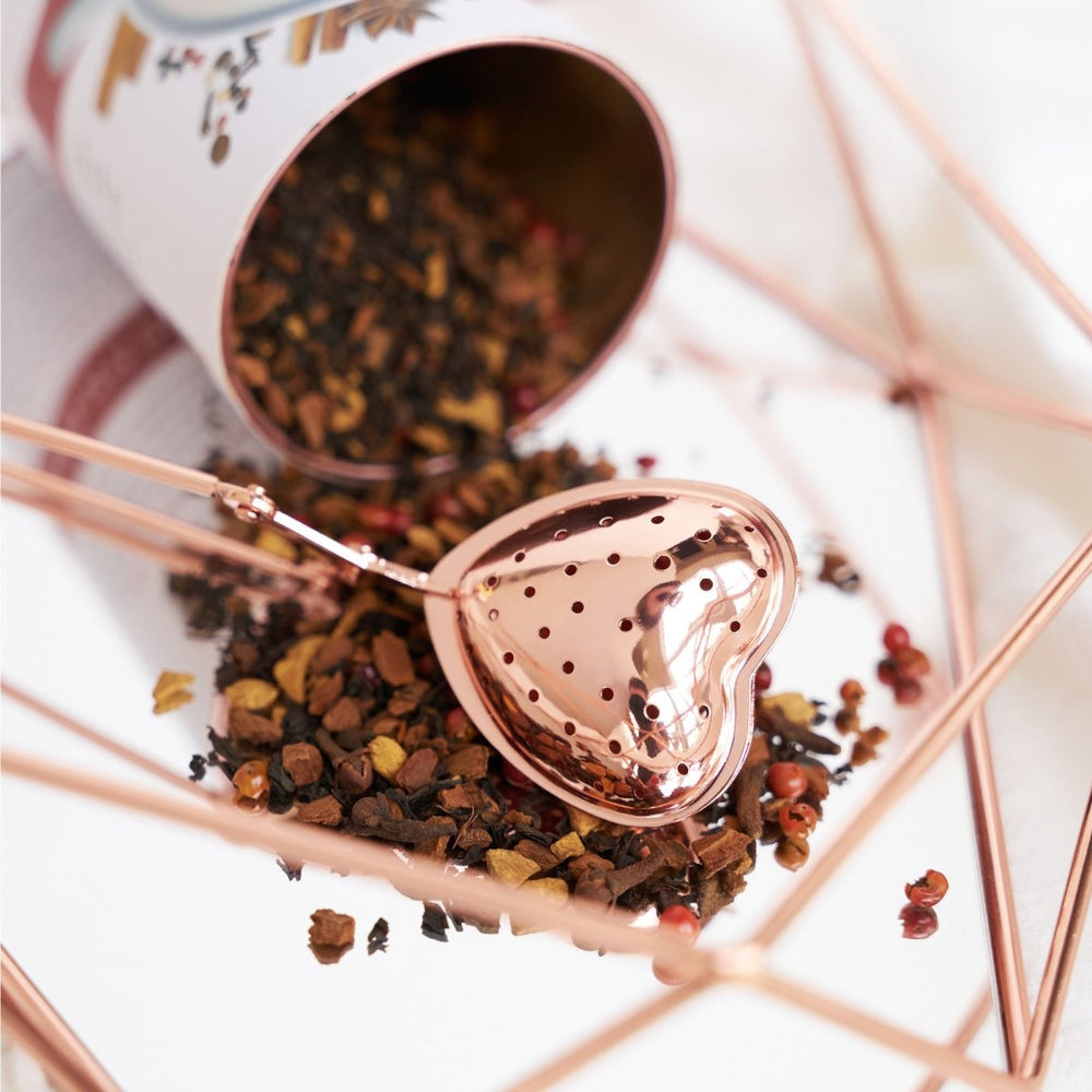 
                      
                        Pinky Up Rose Gold Heart Tea Infuser - lily & onyx
                      
                    