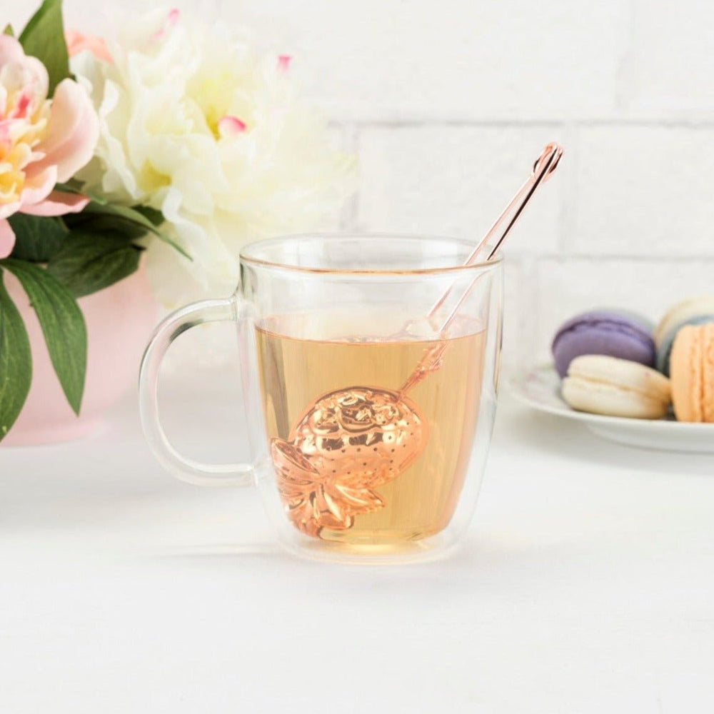 Pinky Up Rose Gold Pineapple Tea Infuser - lily & onyx