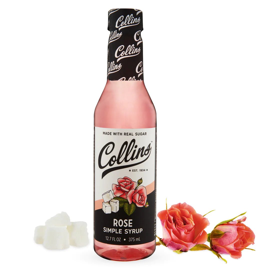 Collins Rose Simple Syrup, 12.7 Oz - lily & onyx