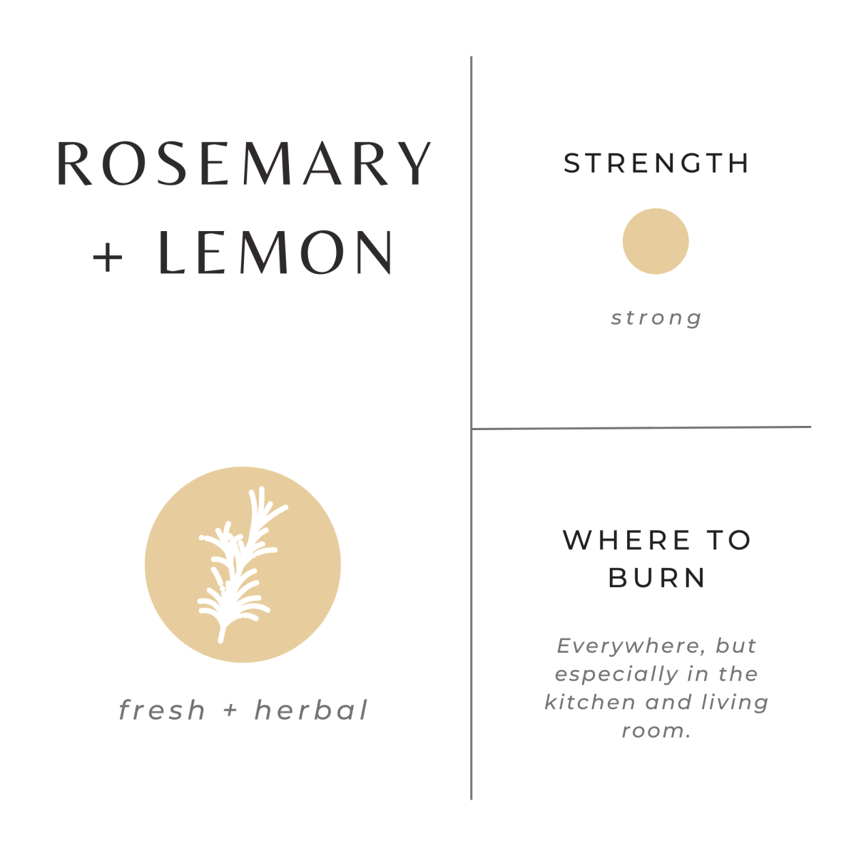 Slow North Rosemary + Lemon Frosted Candle, 8 oz - lily & onyx