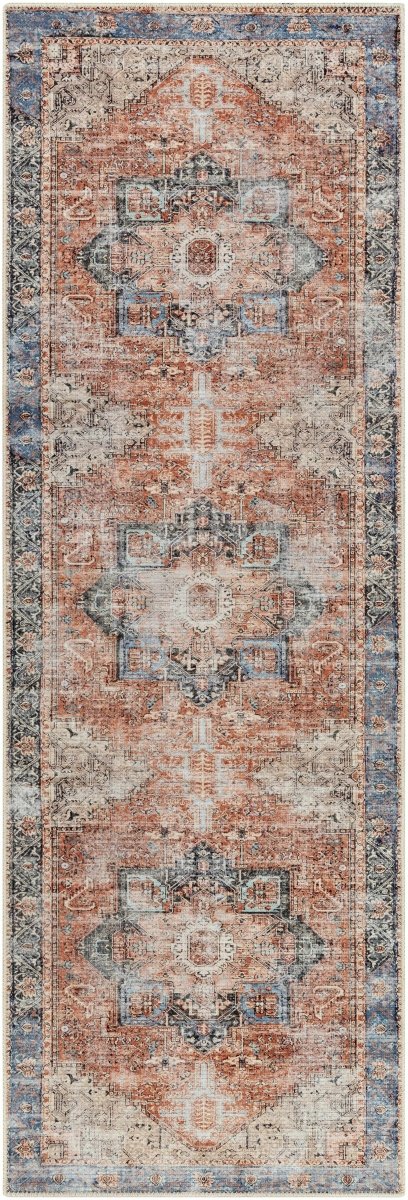 Hauteloom Rosman Distressed Washable Rug - lily & onyx