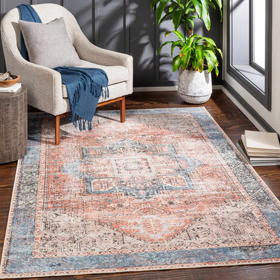 Hauteloom Rosman Distressed Washable Rug - lily & onyx