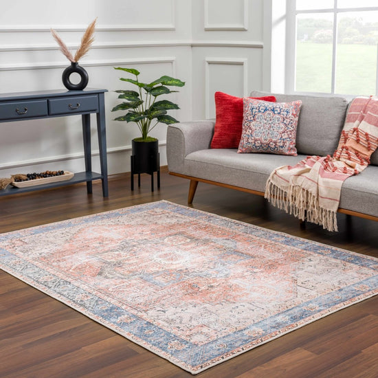 Hauteloom Rosman Distressed Washable Rug - lily & onyx