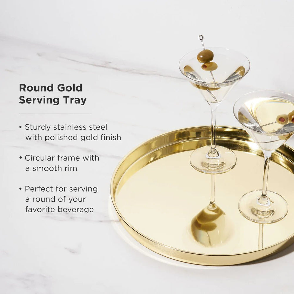 
                      
                        Viski Round Gold Serving Tray - lily & onyx
                      
                    
