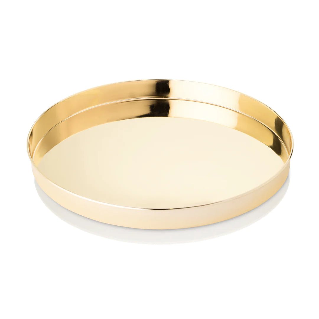 Viski Round Gold Serving Tray - lily & onyx