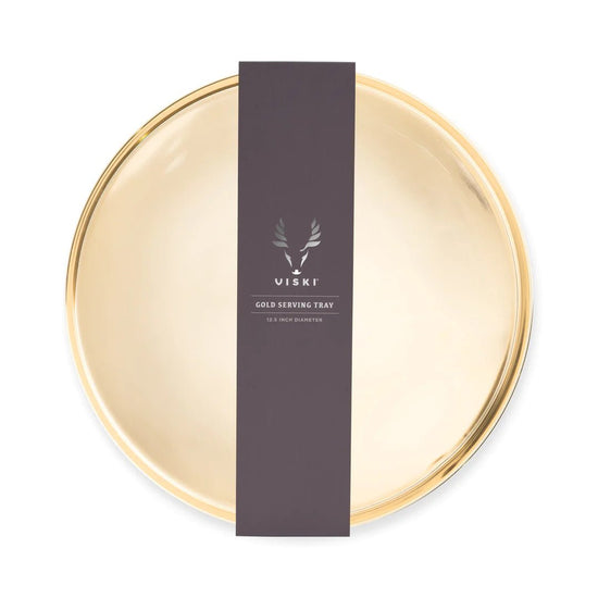 Viski Round Gold Serving Tray - lily & onyx