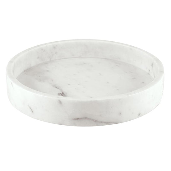 47th & Main Round Marble Tray, 12 Inch - lily & onyx