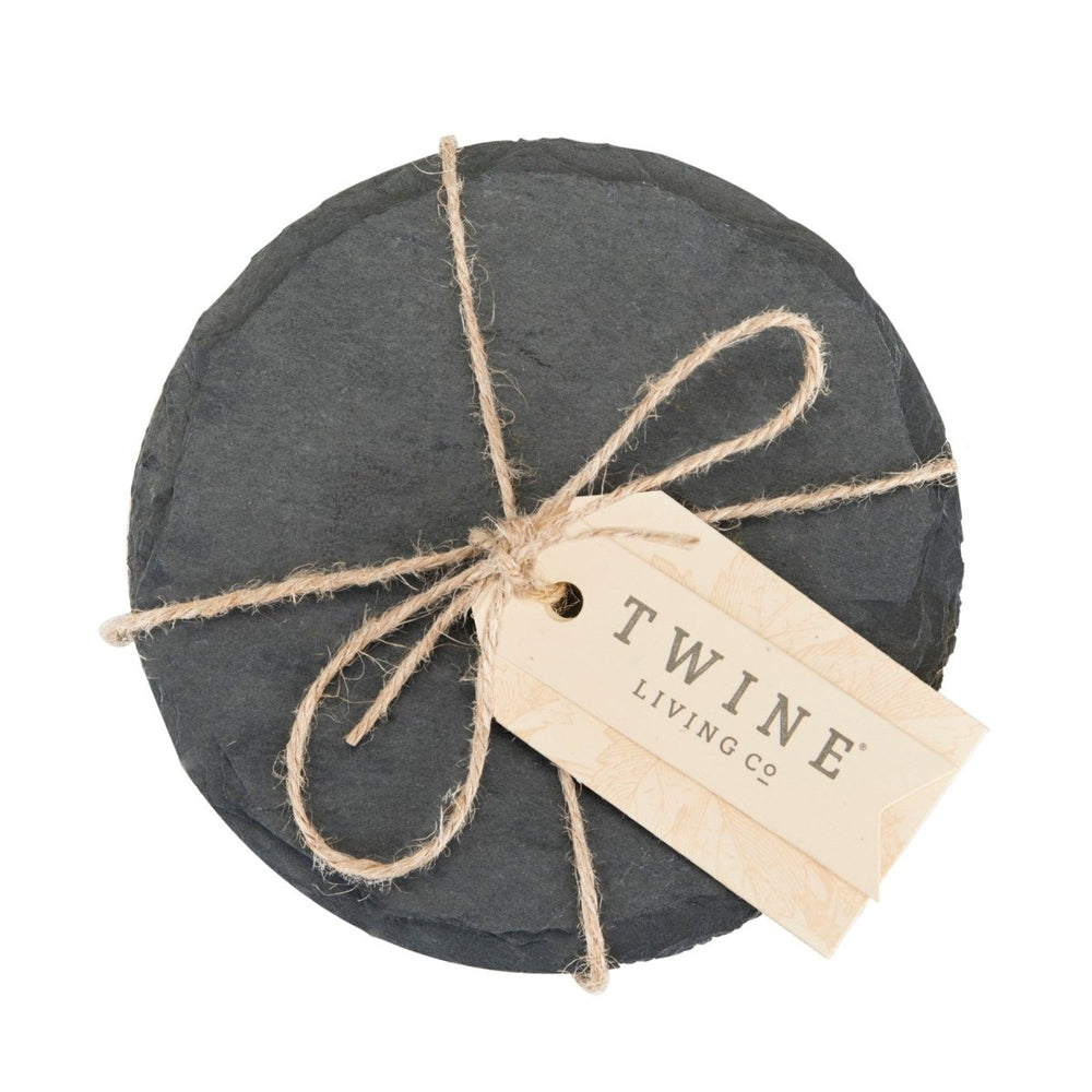 
                      
                        Twine Round Slate Coasters, Set of 4 - lily & onyx
                      
                    
