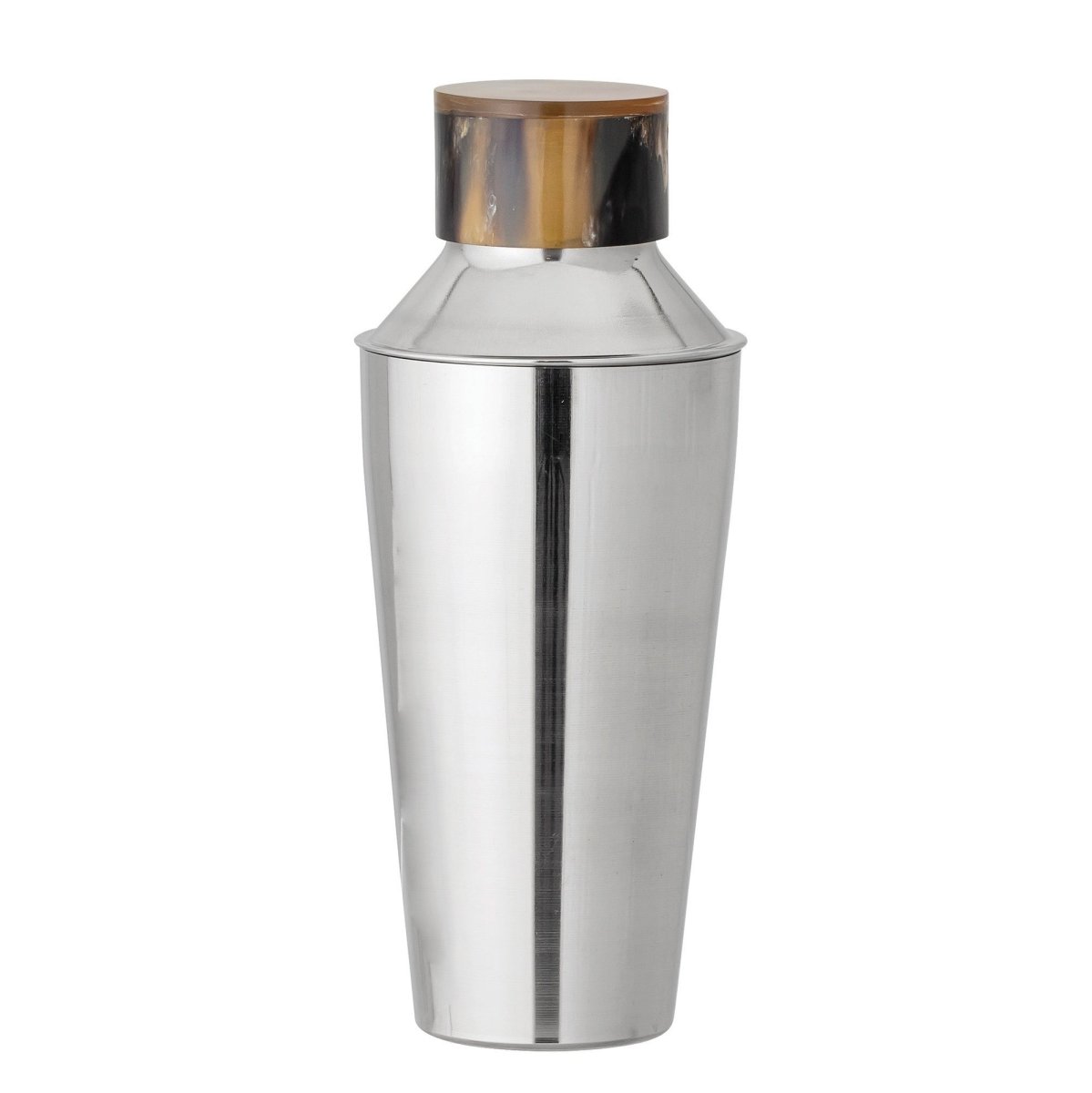 Load image into Gallery viewer, lily &amp;amp; onyx Round Stainless Steel 20oz Cocktail Shaker With Buffalo Horn Top - lily &amp;amp; onyx
