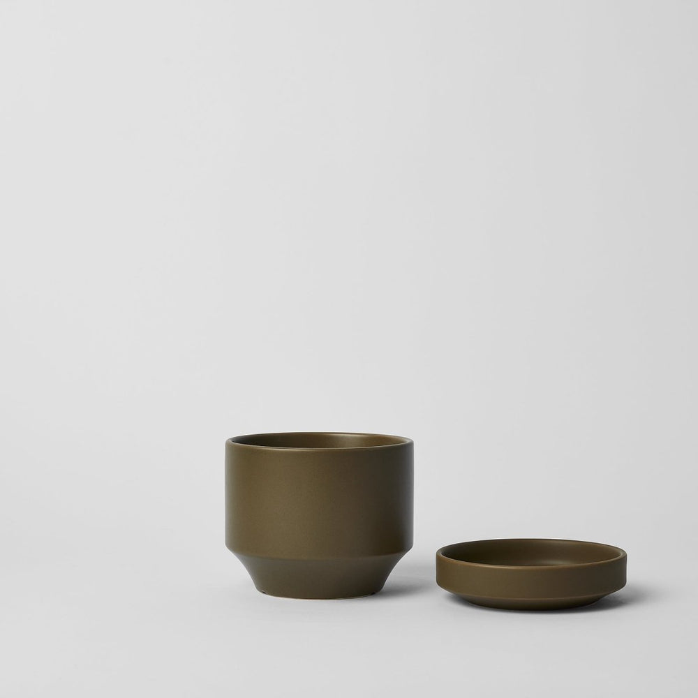 
                      
                        REVIVAL Ceramics Round Two Planter, 4 Inch - lily & onyx
                      
                    