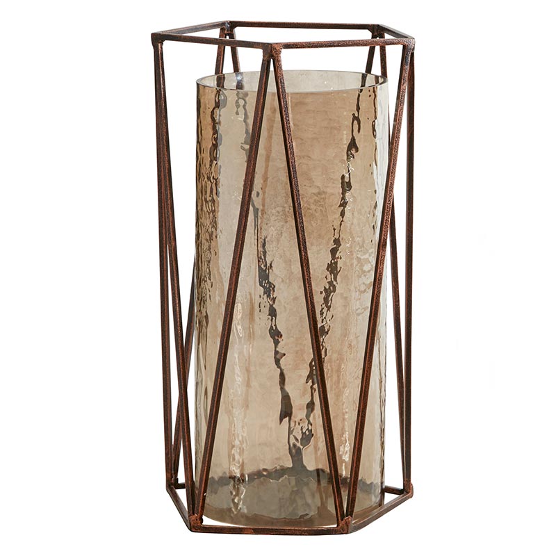 Load image into Gallery viewer, 47th &amp;amp; Main Rustic Cage Candle Holder - lily &amp;amp; onyx
