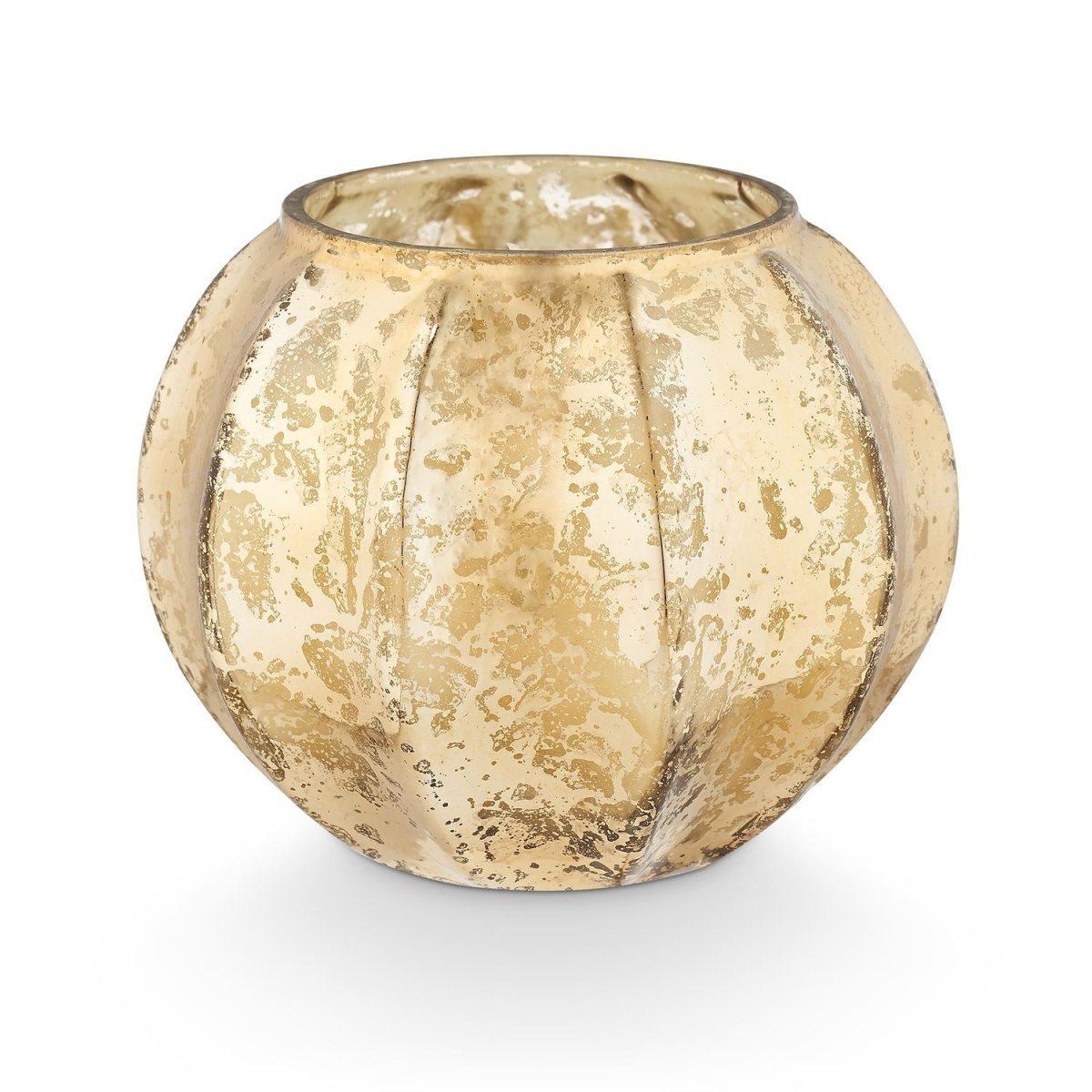 ILLUME Rustic Pumpkin Mercury Leaves Glass Candle | Pumpkin, Nutmeg & Sandalwood - lily & onyx