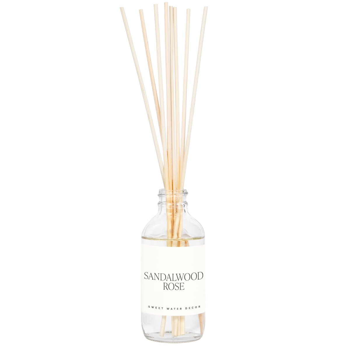 Sweet Water Decor Sandalwood Rose Clear Reed Diffuser - lily & onyx