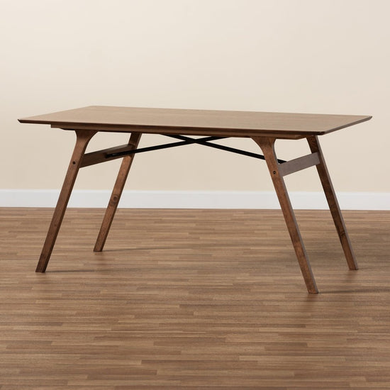 Load image into Gallery viewer, Baxton Studio Saxton Mid Century Modern Transitional Walnut Brown Finished Wood Dining Table - lily &amp;amp; onyx
